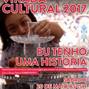 cartaz com o tema eu tenho uma história - virada cultural 2017