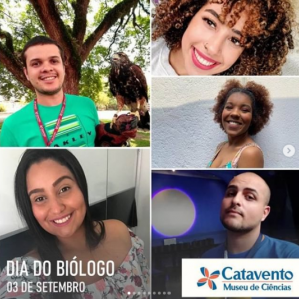 Foto de alguns biólogo do Museu Catavento