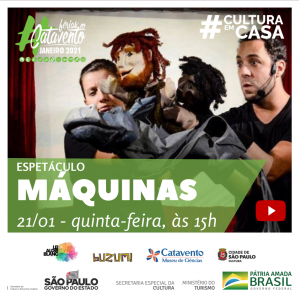 Dois homens com bonecos de fantoche
