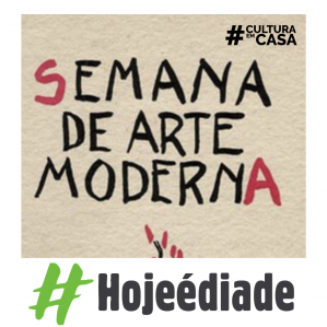 letras escrito semana de arte moderna