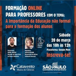 Informativo com os mediadores do evento