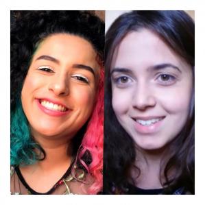 Duas mulheres sorrindo