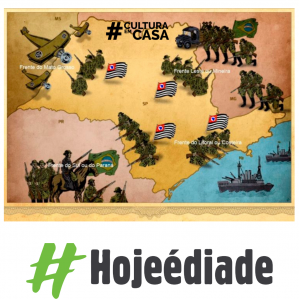 Imagem em desenho do mapa dos estados de São Paulo e Minas Gerais