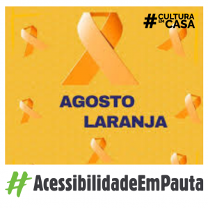 Fita laranja no fundo laranja com outras fitas