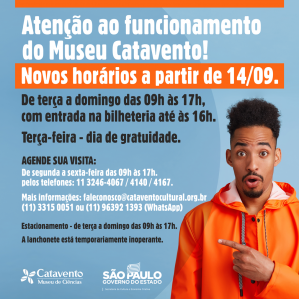 Informativo sobre novos horários