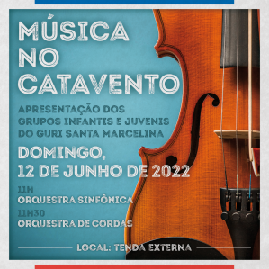 imagem de um violino, com letras brancas