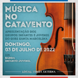 imagem de um violino, com letras brancas