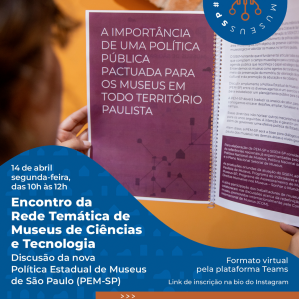 letras brancas informando sobre o encontro