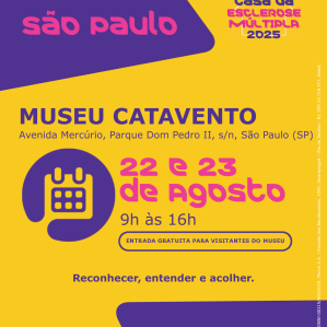 letras rosas e roxas com um fundo amarelo