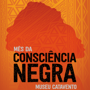 foto de duas sombras de mulheres de costas em laranja , a frente letras brancas e pretas