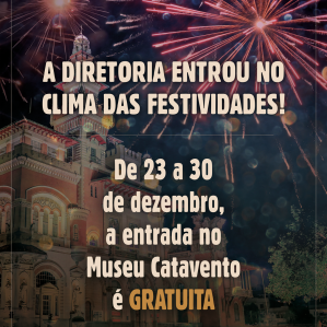 IMAGEM DO PALACIO AO FUNDO COM FOGOS DE ARTIFÍCIOS E LETRAS BRANCAS A FRENTE