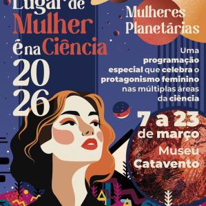 imagens coloridas de uma mulher com letras variadas